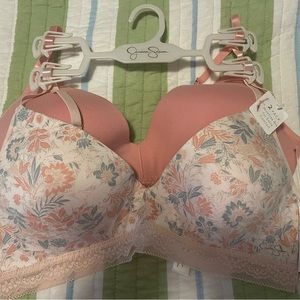 2 pack wire free bras
